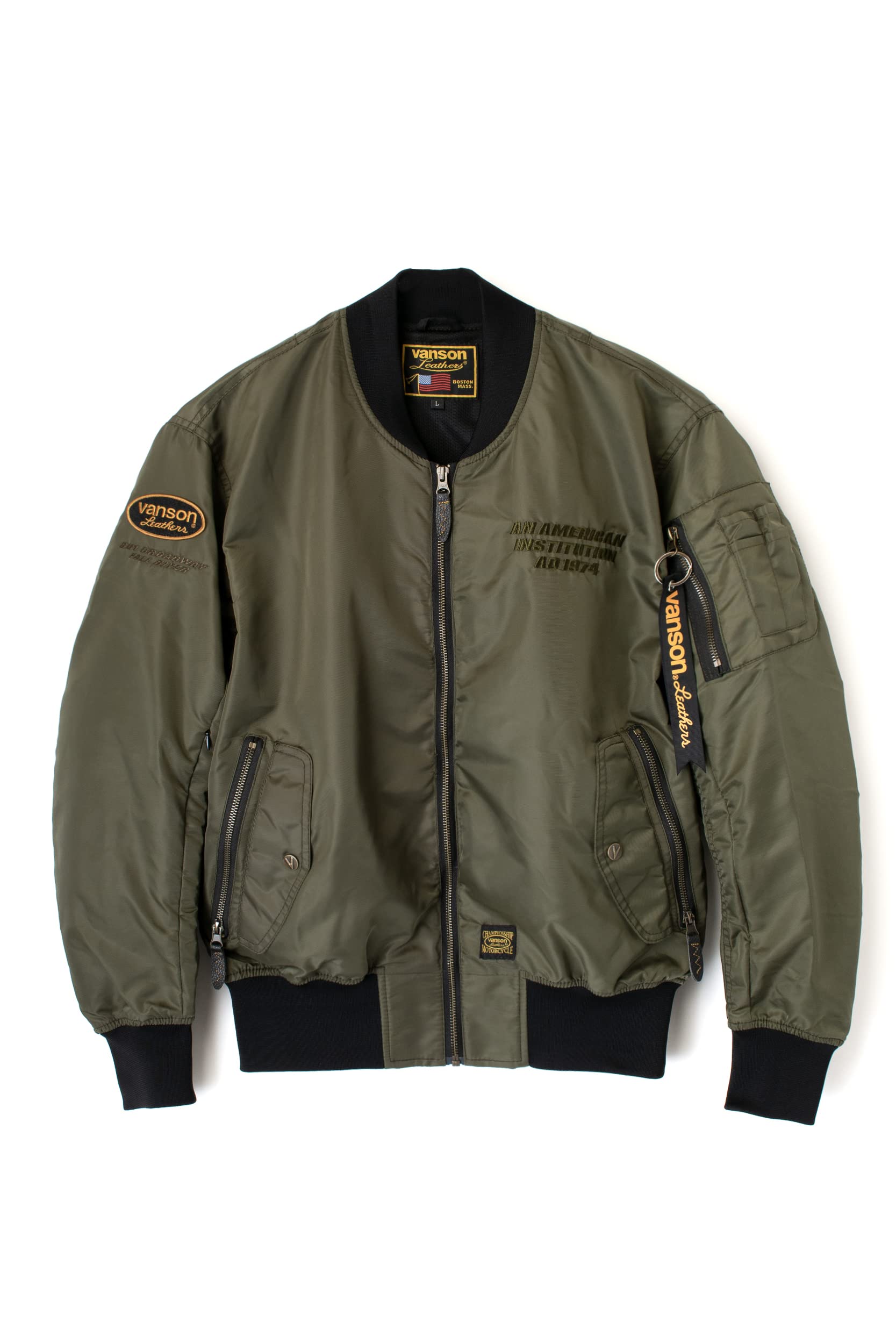 Amazon.co.jp: [バンソン] SVS2303s バイクウェア MA-1 ジャケット